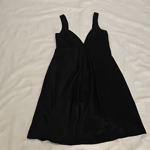 Calvin Klein Maternity Robe Slip-On Midi Dress With Low Back Black 6 - Picture 12 of 16